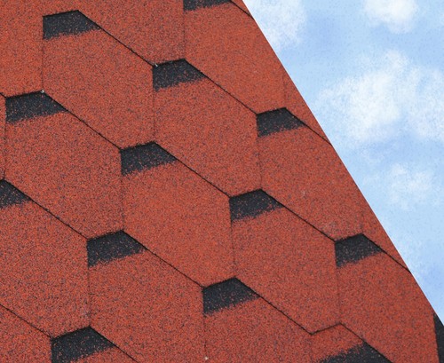 Hex felt roofing shingles - hex,