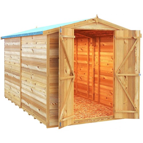 10x6 wooden garden shed apex - garden,
