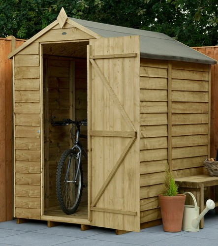 6x4 wooden garden shed - wooden,