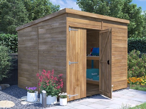 Wooden bike shed 8ft - bike, ft