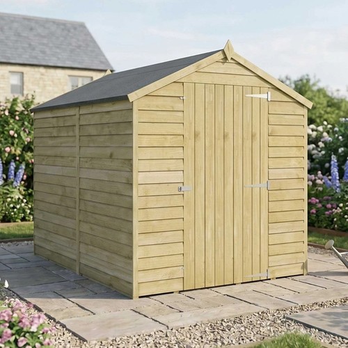 8x6 wooden garden shed - wooden, apex