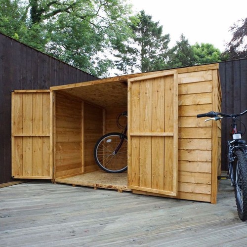 6x4 wooden garden - garden, bike