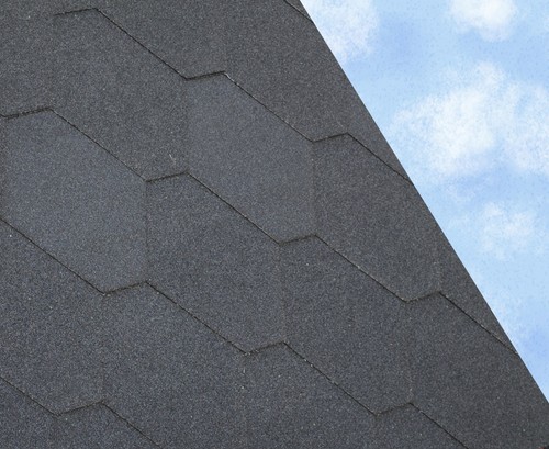 Hex felt roofing shingles - hex,