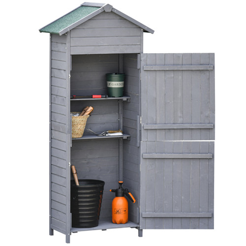 Wood garden storage - wood,