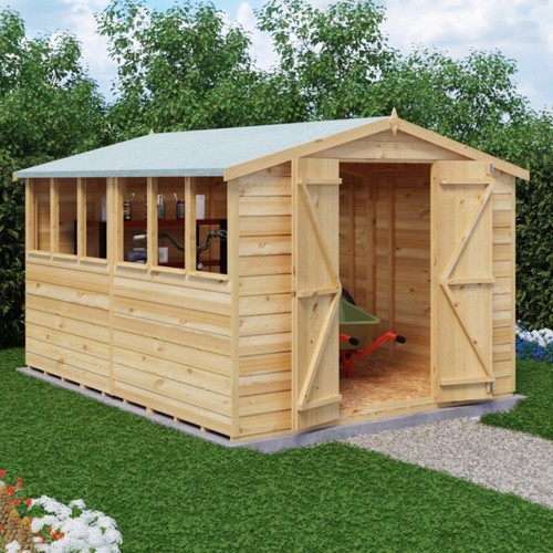 10x8 wooden garden shed - 10x8,